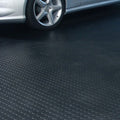 Piso de Goma Moneda Negro 3mm en Rollo 10 m2