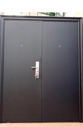Puerta de Seguridad Premium Lisa 160 x 220 cm - Venezuela Negro/Colombia Blanco